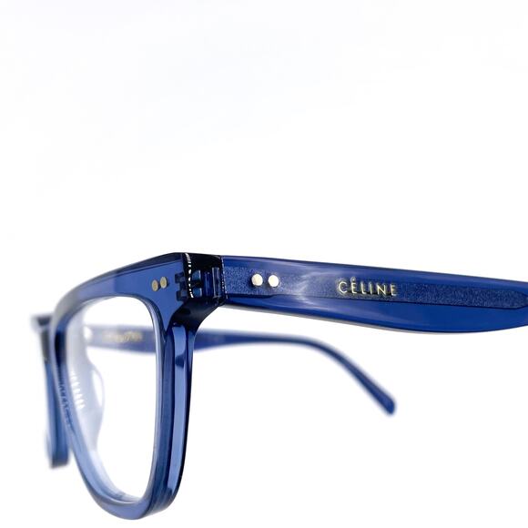 Celine Eyeglasses Blue Crystal Frames Full Rim Square Optical CL50009I‎ - Picture 9 of 11